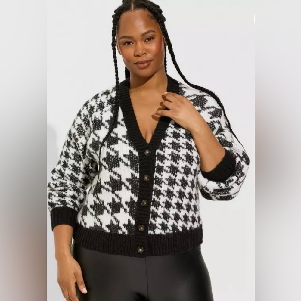 TORRID Chic Black and White Women's Cardigan
